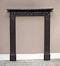 victorian polished iron firepalce